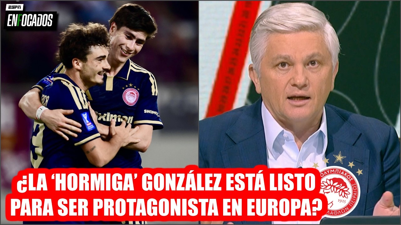 SE ESTRENÓ LA HORMIGA. ARMANDO GONZÁLEZ GOL y VICTORIA como titular con OLYMPIACOS | Enfocados