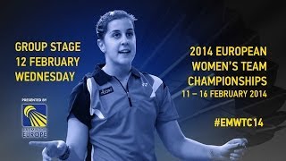 Group Stage - Burkart / Huser (SUI) vs Cooper / Gilmour (SCO) - 2014 European Women's Team C'ships
