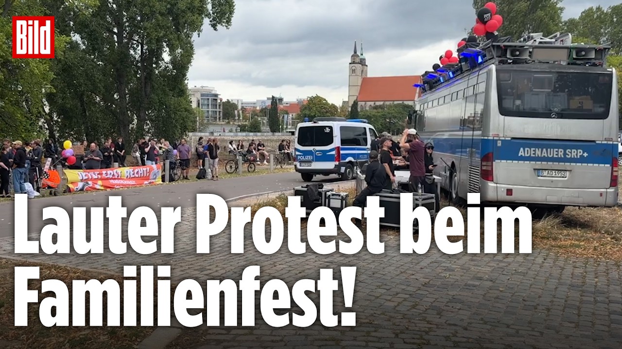 MAGDEBURG: „Scheiß AfD“-Bus beim Familienfest – Musik-Protest zum Wahlkampfabschluss