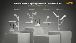 Advanced Gas Spring Sit-Stand Workstations | DWS94 & WWS94 Series | LUMI
