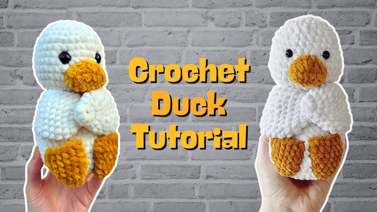 The Vintage-Style Crochet Duck Plushie | Free Step-by-Step Full Tutorial