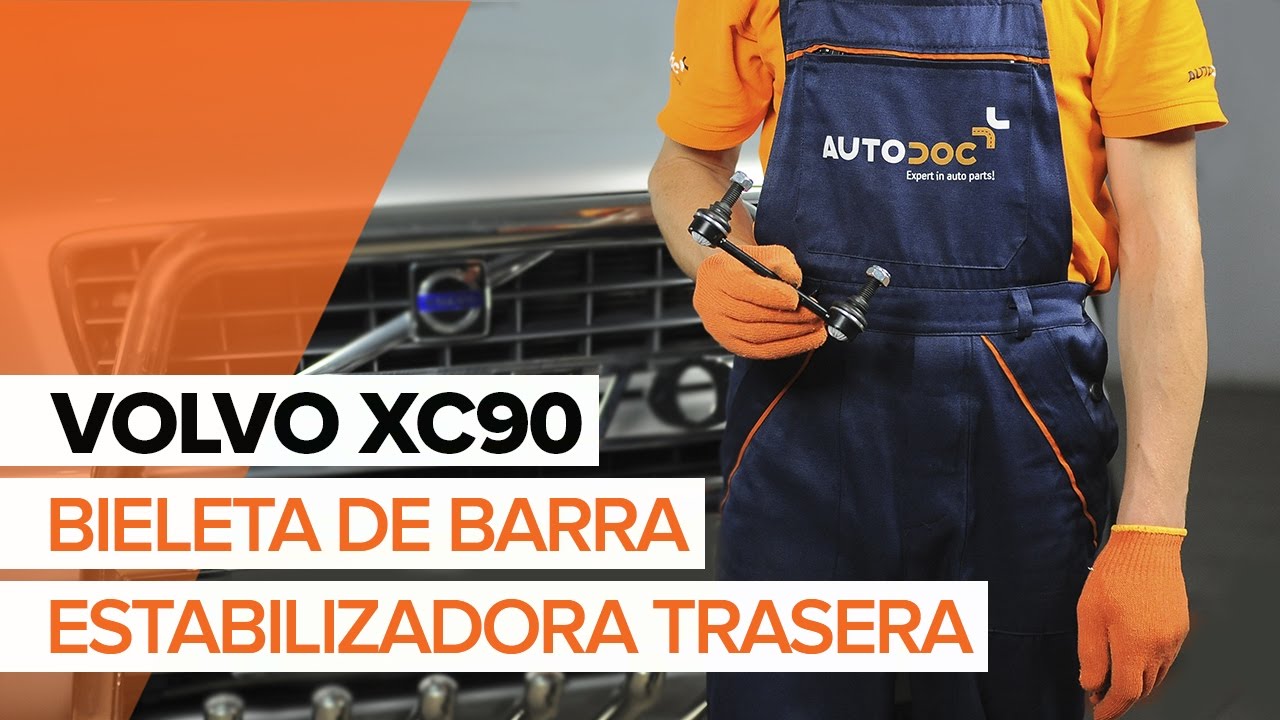 Cómo cambiar: bieletas de suspensión de la parte trasera - Volvo XC90 1 | Guía de sustitución