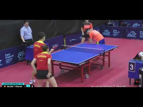 Platja d'Aro 2023, U19 mixt R16 - Andrea Teglas & Dragoș Bujor vs Maria Lopez & Diego Lillo