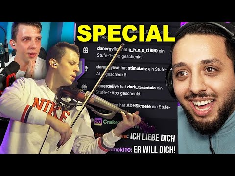 Er REAGIERT und SPIELT auf DER GEIGE von meinem SONG für Ihn ..