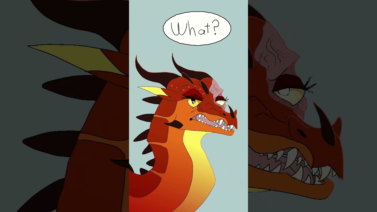 peril confronts scarlet in escaping peril #furry #wingsoffire