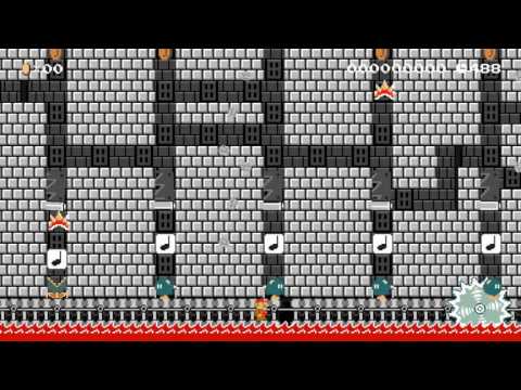 あみだくじミサイル　~ZIGZAG MISSILES~ by もとせいねん 一SUPER MARIO MAKER一 No Commentary 1AK