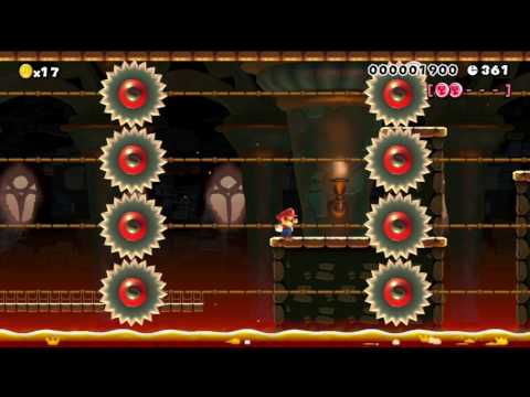 Super Mario Maker Levels: "The Key Coin Grinder Trap"