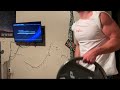 Working Out Arms with a 45LB PLATE workouts during quarantine