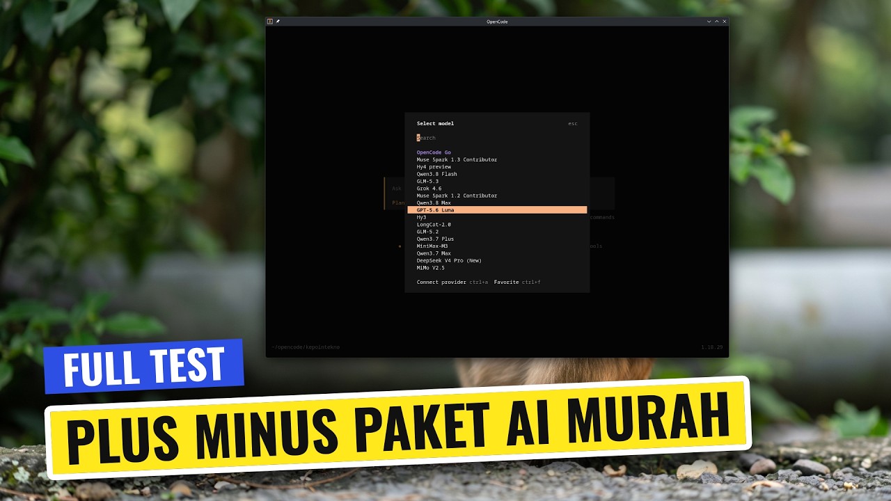 ⚡ Suka Duka Pake OpenCode Go.. | Apa Kekurangan OpenCode Go?