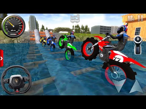 Juego De Motos - Motocross Dirt Bike Racing Tracks Simulator 3D #4 - Offroad Outlaws Gameplay [FHD]