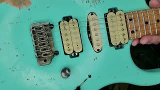 Video thumbnail for LSL XT4 Deluxe Super-Aged, Seafoam Green Strat Guitar. (new guitar day!) by B. R. OLSÖN