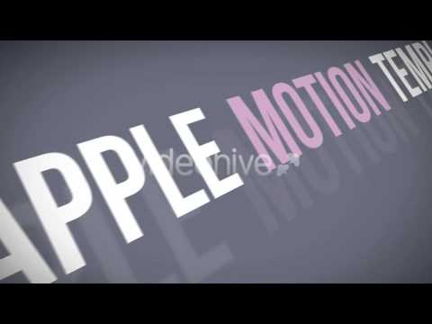 Kinetic Typo - Apple Motion template