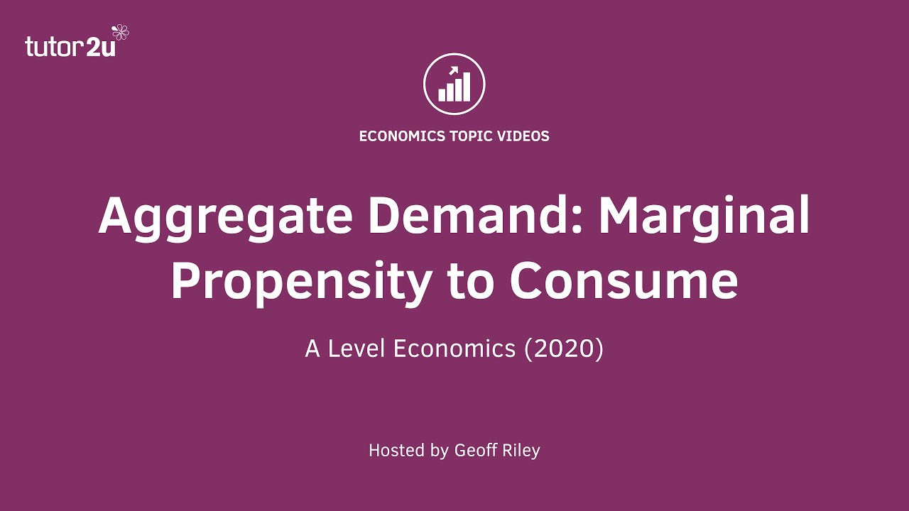 Aggregate Demand: Marginal Propensity to Consume