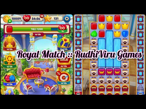141 : Royal Match | Level 1532 to 1541 | Sunroom | King's Nightmare :  Dream Games #RudhiViru Games