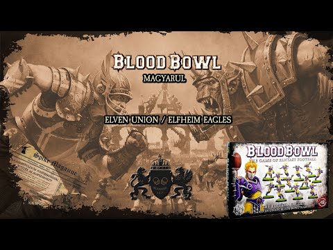 Blood Bowl magyarul #1 - Elven Union (Elfheim Eagles) csapat és pálya - Hungary BloodBowl