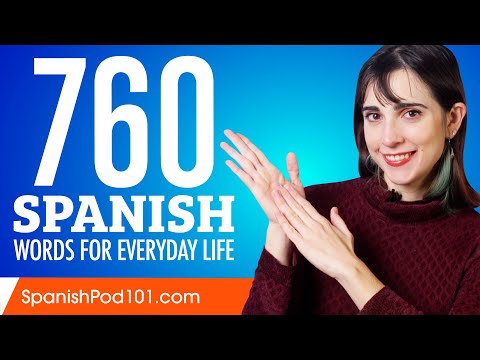 760 Spanish Words for Everyday Life - Basic Vocabulary #38