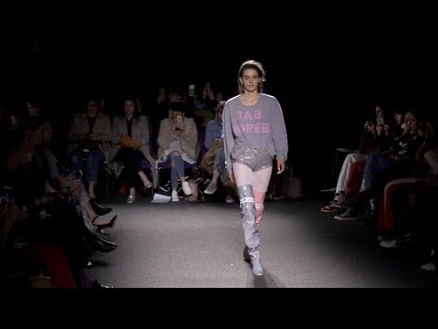 Models and designer on the runway for the Natasha Zinko Fashion Show