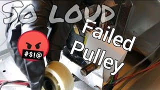 How to Fix Whirlpool Dryer Loud Noise - Bad Belt Pulley