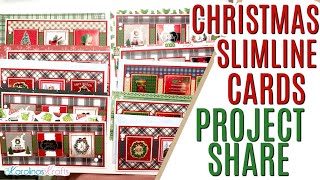 Christmas Slimline Cards and Envelopes Project Share, Christmas Cards for my Craft Fair