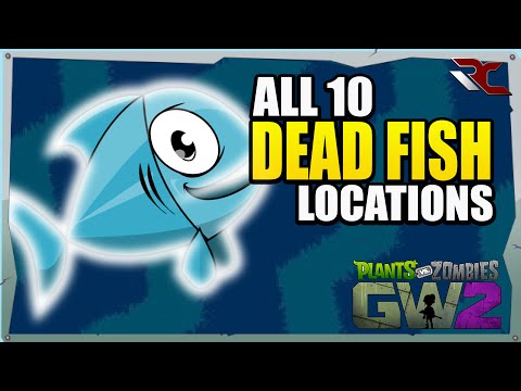 All 10 Secret Fish Locations in The Battleground | Plants vs Zombies Garden Warfare 2 (Collectibles)