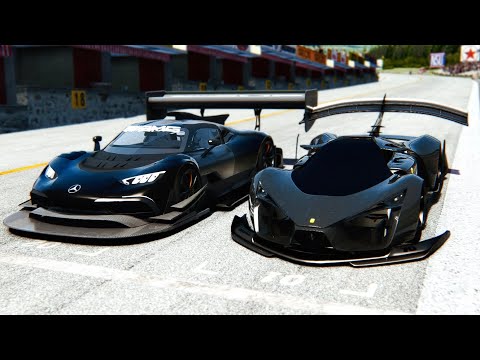 Ferrari F80 GTR Concept vs Mercedes-AMG Project One GTR at 24 KM Drag Race