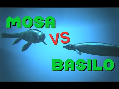 Mosasaurus vs Basilosaurus  || ARK: Survival Evolved