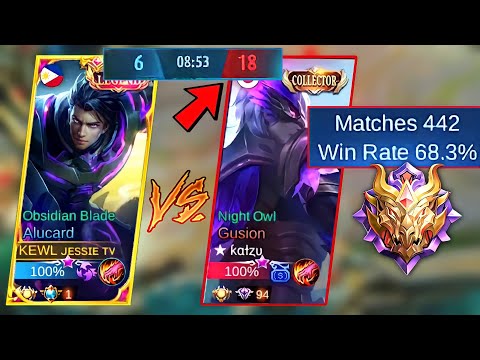 ALUCARD ULTRA LIFESTEAL VS GUSION FASTHAND! HE DESTROY ME! (VICTORY OR DEFEAT) - MLBB