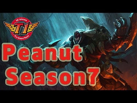 SKT T1 Peanut Rengar Jungle vs Elise Patch 6.24