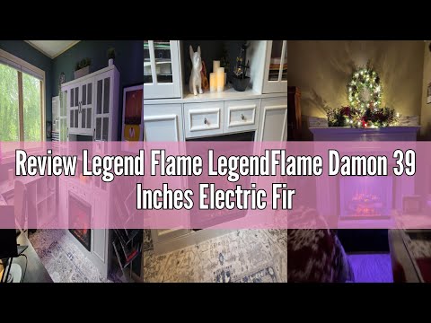 Review Legend Flame LegendFlame Damon 39 Inches Electric Fireplace Insert with Trim Kit, Glass Door