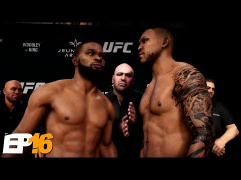 TWO BELTS?! SUPER FIGHT AGAINST TYRON WOODLEY! | UFC 3 Career Mode | EP16