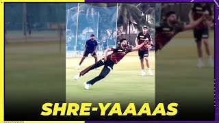 Shreyas Iyer takes a blinder in training | Knights In Action | KKR IPL 2022