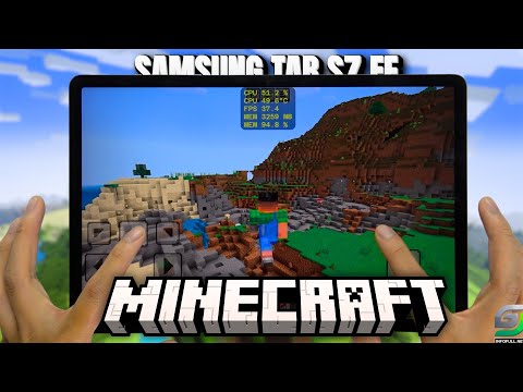 Samsung Tab S7 FE test game Minecraft | Snapdragon 750G