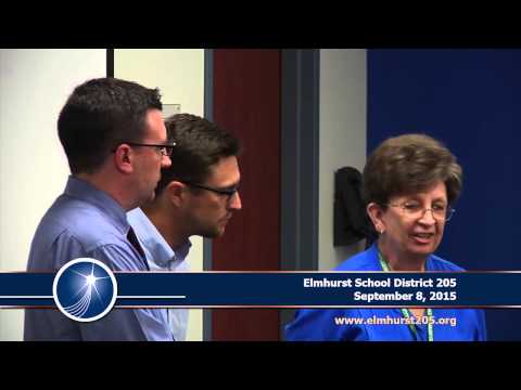 2015-09-08 Elmhurst 205 School Board Meeting