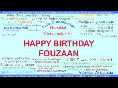 Fouzaan   Languages Idiomas - Happy Birthday