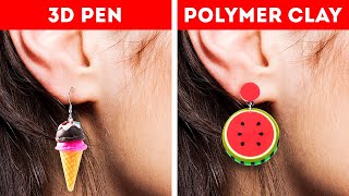 3D PEN CRAFTS AND POLYMER CLAY HACKS