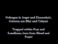 Eisbrechers 'Blut und Tränen' (English Lyrics ...