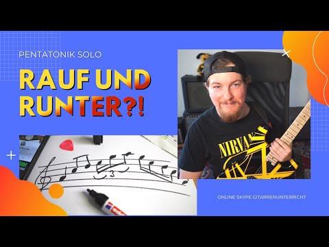 📈📉 Pentatonik: ENDLICH weg vom rauf & runter | Gitarrenunterricht Online per Skype