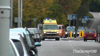 preview picture of video '*Speelt met de sirene* Ambulance naar aanrijding Rozenburg Zh'