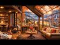 ESCAPE TO A COZY FALL COFFEE SHOP AMBIENCE 🍂 SMOOTH JAZZ INS ..