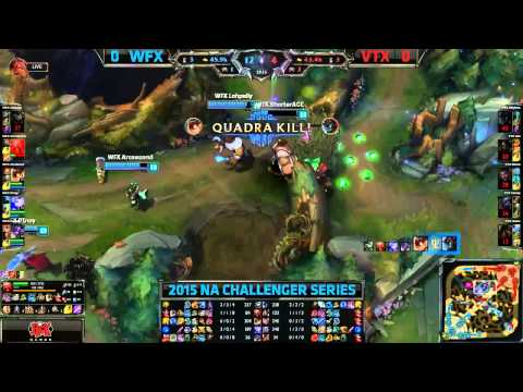 WFX Akaadian Rengar VS VTX Billyboss Maokai Game 1 Highlights {NB}   2015 NA CS Summer W4D1