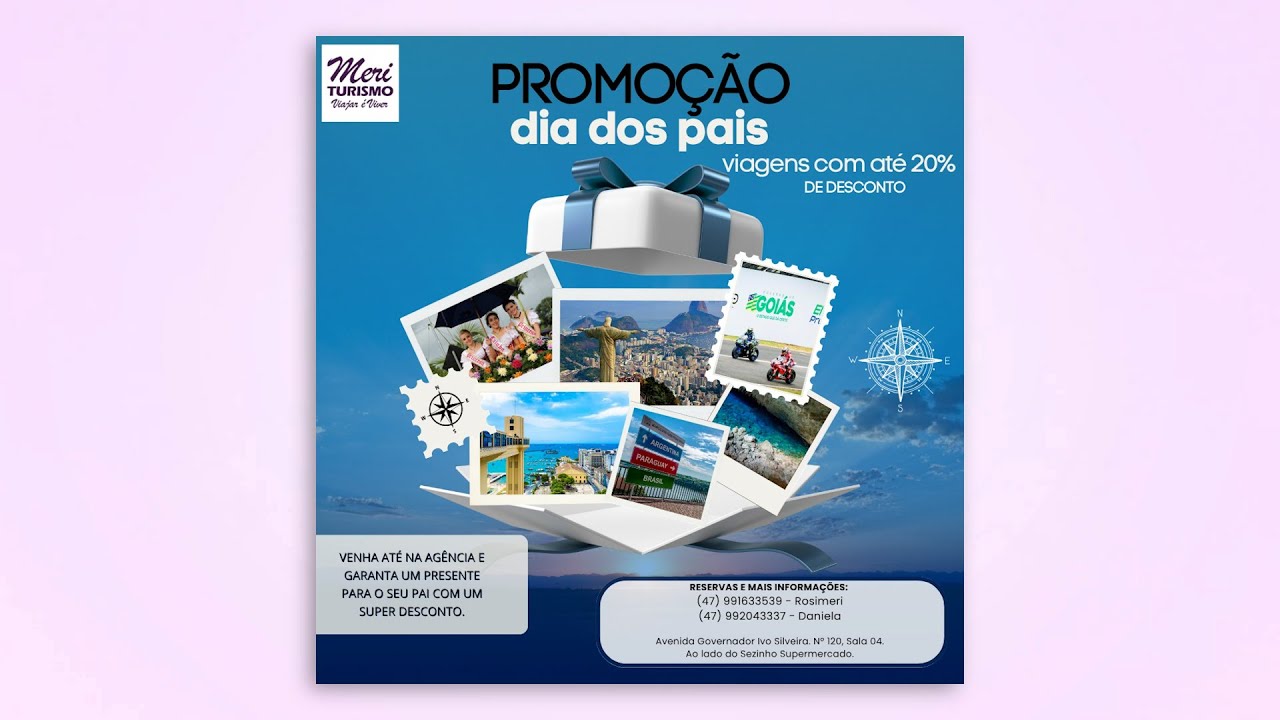 Meri Turismo oferece descontos de até 20% para os papais