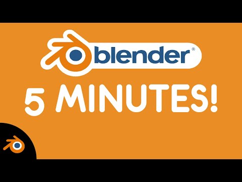 Blender in 5 MINUTES (EASY for Absolute Beginner)