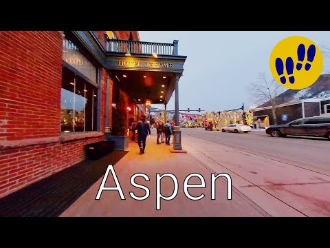 Walking in Downtown Aspen during Winter X Games