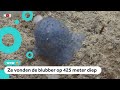 Wat zijn deze blauwe bolletjes op de zeebodem?