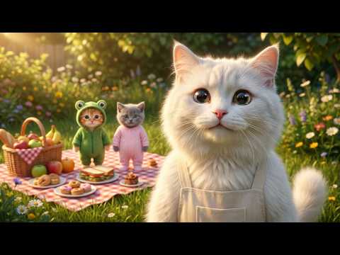 Leo and Luna Planned a Surprise Picnic for Mama Cat 🐱🧺 — She Never Expected It