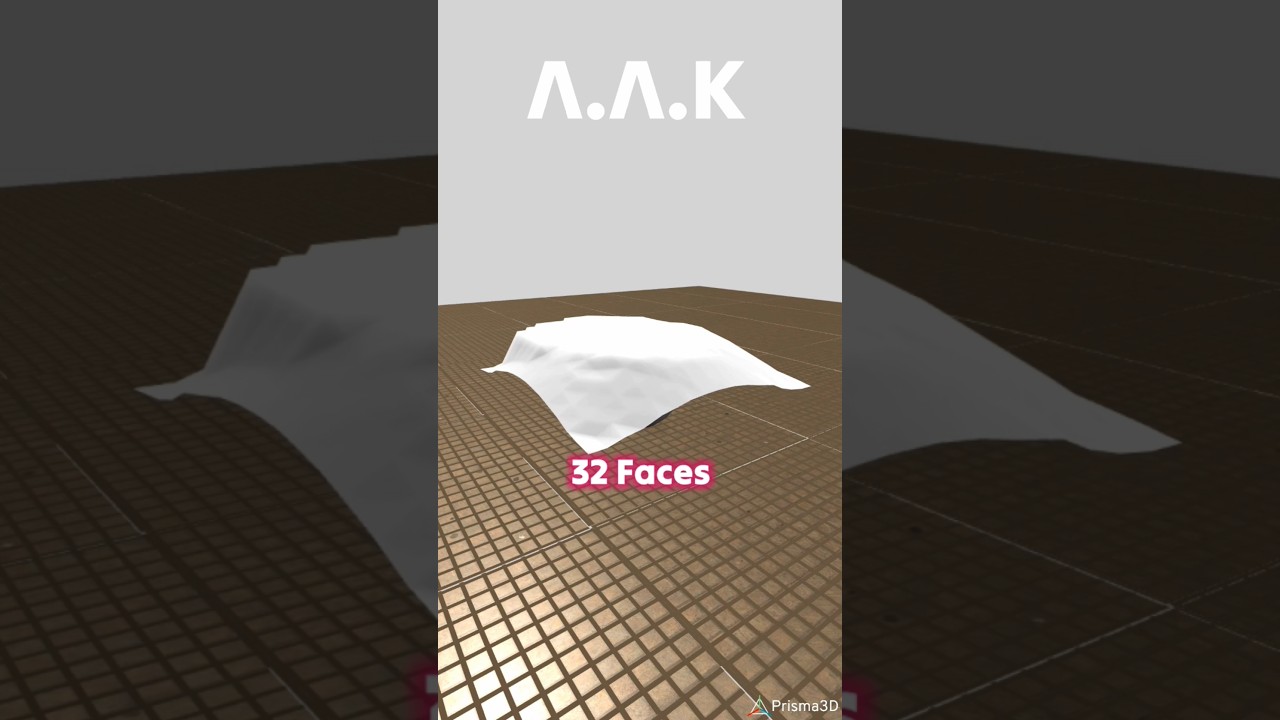 #Prisma3D cloth simulation from 0 to 64