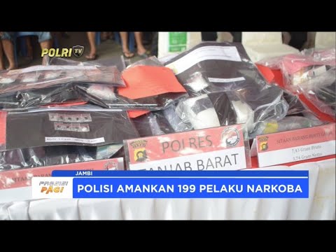 OPERASI ANTIK SIGINJAI 2024, POLISI AMANKAN 199 PELAKU NARKOBA