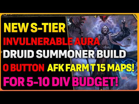 NEW 0.4c UPDATED: Invulnerability AURA Druid Summoner T15 Build!! | For 5-10 Div Budget!