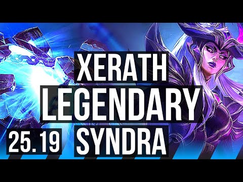 XERATH vs SYNDRA (MID) | 9/1/6, Legendary | EUW Grandmaster | 25.19