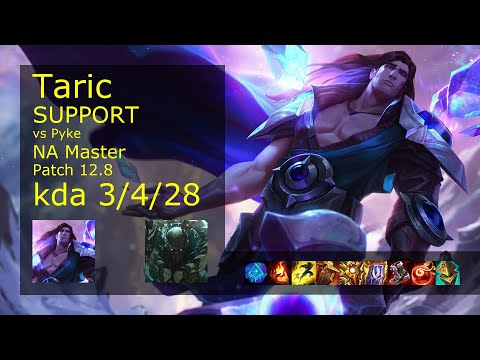 Rank 3 NA Taric Support: Taric vs Pyke